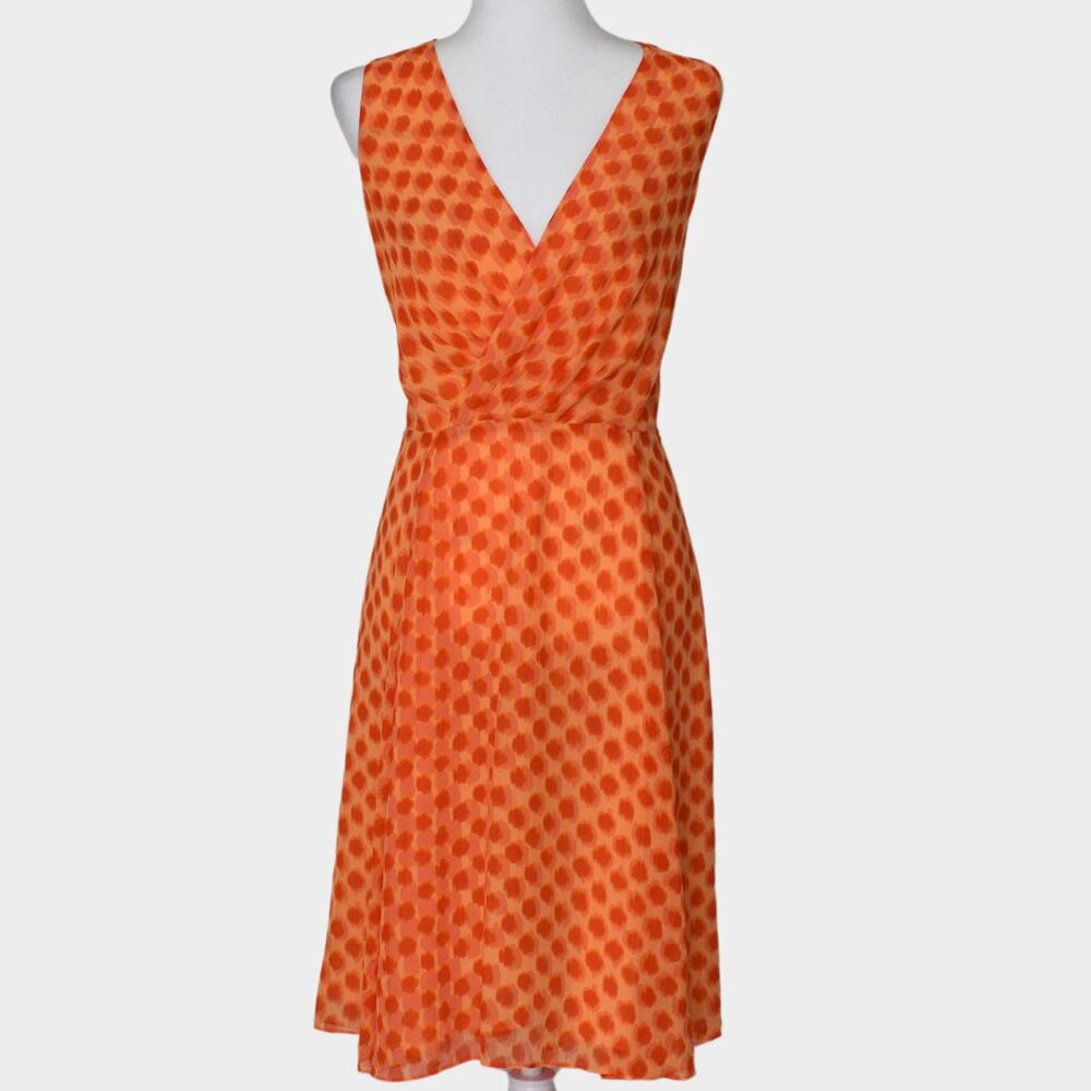 Vince Camuto Sleeveless Midi Summer Dress Orange Size 10